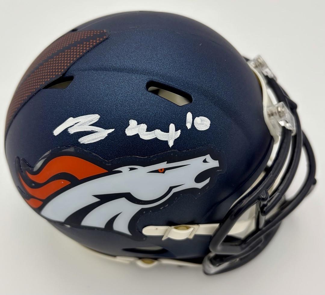 Bo Nix signed Broncos mini-helmet - PSA COA